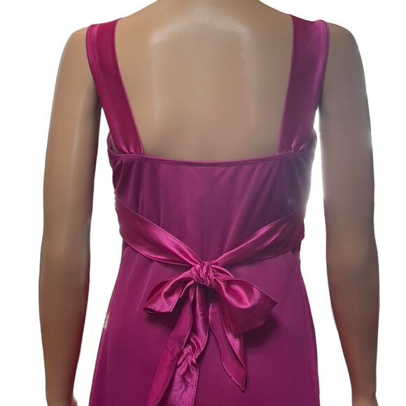 deb Pink Mesh Tie on Back Homecoming Dress LARGE - Picture 4 of 13